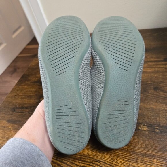 allbirds Women's Light Heathered Green/Gray Tree Breezers Flat Shoes - Picture 7 of 7